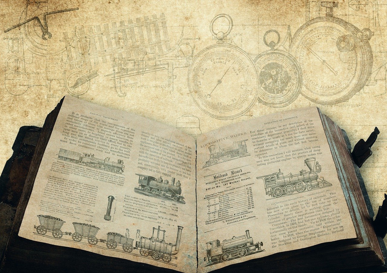 Vintage schematics book — content management